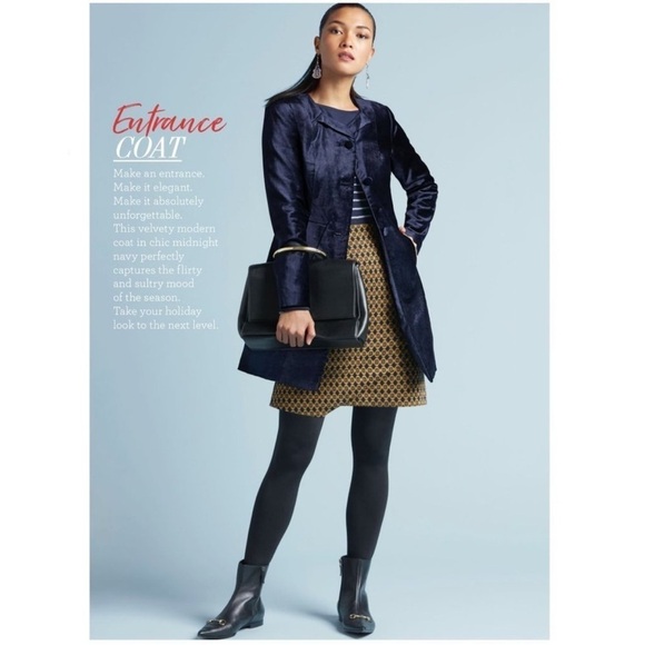 CAbi Medallion Print Knit A-Line Skirt Asymmetrical Hem Pockets XS 3403 - Picture 11 of 13